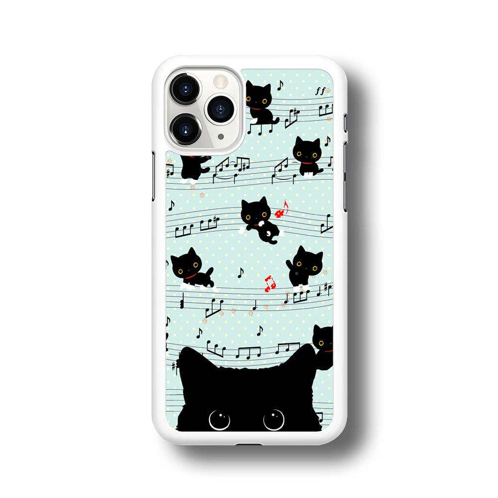 Cat in Black iPhone 11 Pro Max Case-Oxvistore