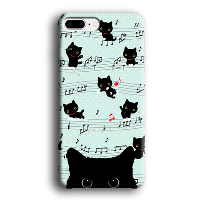 Cat in Black iPhone 8 Plus Case-Oxvistore