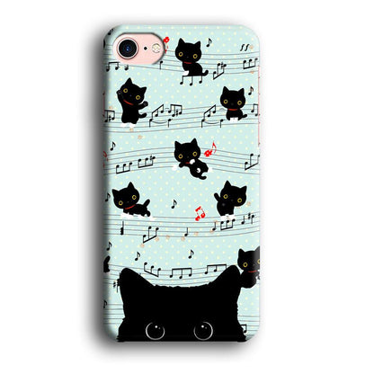 Cat in Black iPhone 8 Case-Oxvistore