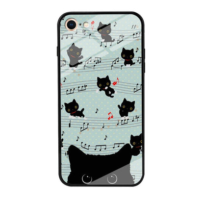 Cat in Black iPhone 8 Case-Oxvistore