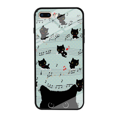 Cat in Black iPhone 7 Plus Case-Oxvistore