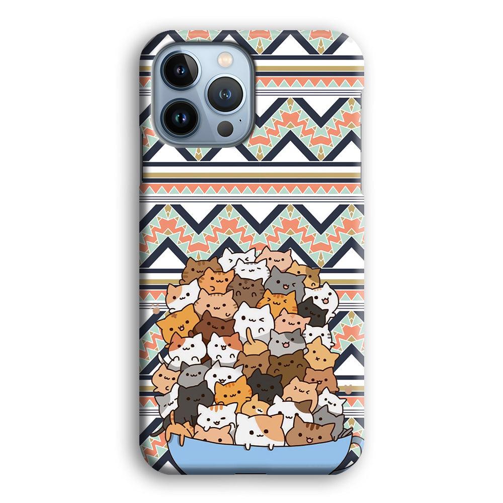 Cat a Cup of Festivity iPhone 15 Pro Case-Oxvistore