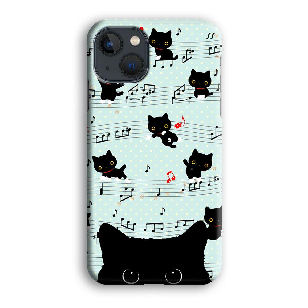 Cat in Black iPhone 13 Case-Oxvistore