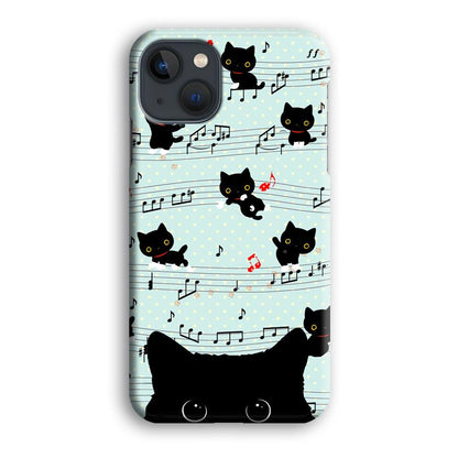 Cat in Black iPhone 15 Case-Oxvistore