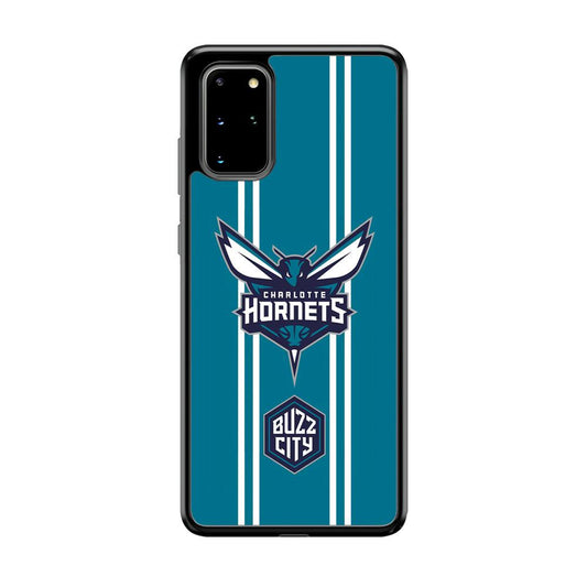 Charlotte Hornets Buzz City Pride Samsung Galaxy S20 Plus Case-Rubber Black (2D Case)-Oxvistore