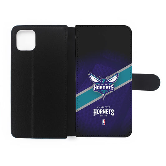 Charlotte Hornets Logo Flip Wallet Phone Case