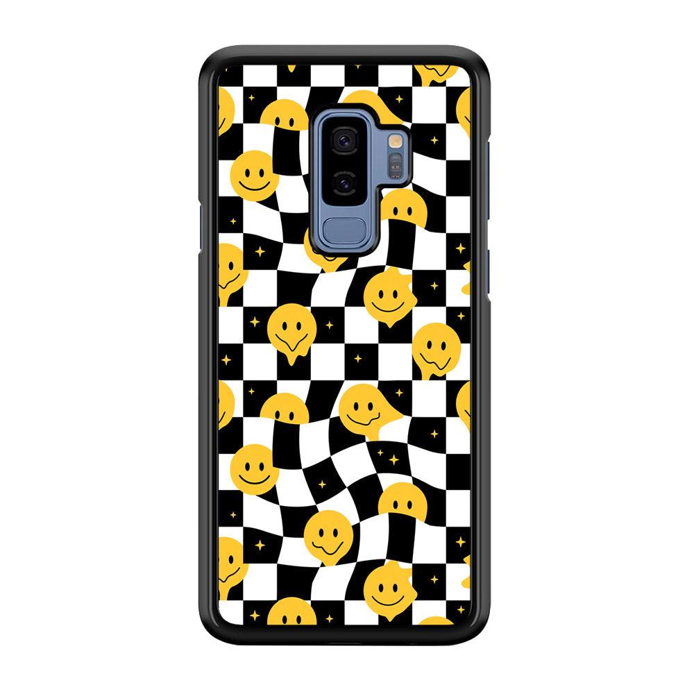 Checkmate with Smiley Pawn Samsung Galaxy S9 Plus Case-Rubber Black (2D Case)-Oxvistore