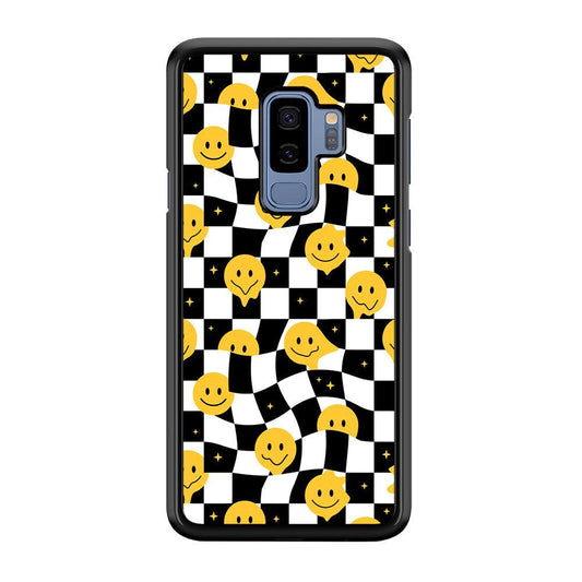 Checkmate with Smiley Pawn Samsung Galaxy S9 Plus Case-Rubber Black (2D Case)-Oxvistore