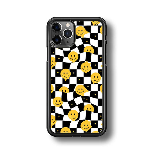 Checkmate with Smiley Pawn iPhone 11 Pro Case-Rubber White (2D Case)-Oxvistore