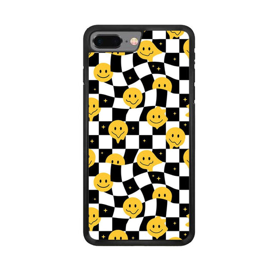 Checkmate with Smiley Pawn iPhone 8 Plus Case-Rubber Black (2D Case)-Oxvistore