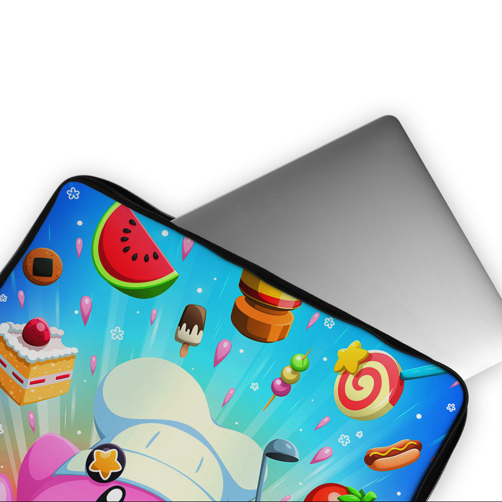 Chef Kirby Cute Kawaii Laptop Sleeve Protective Cover