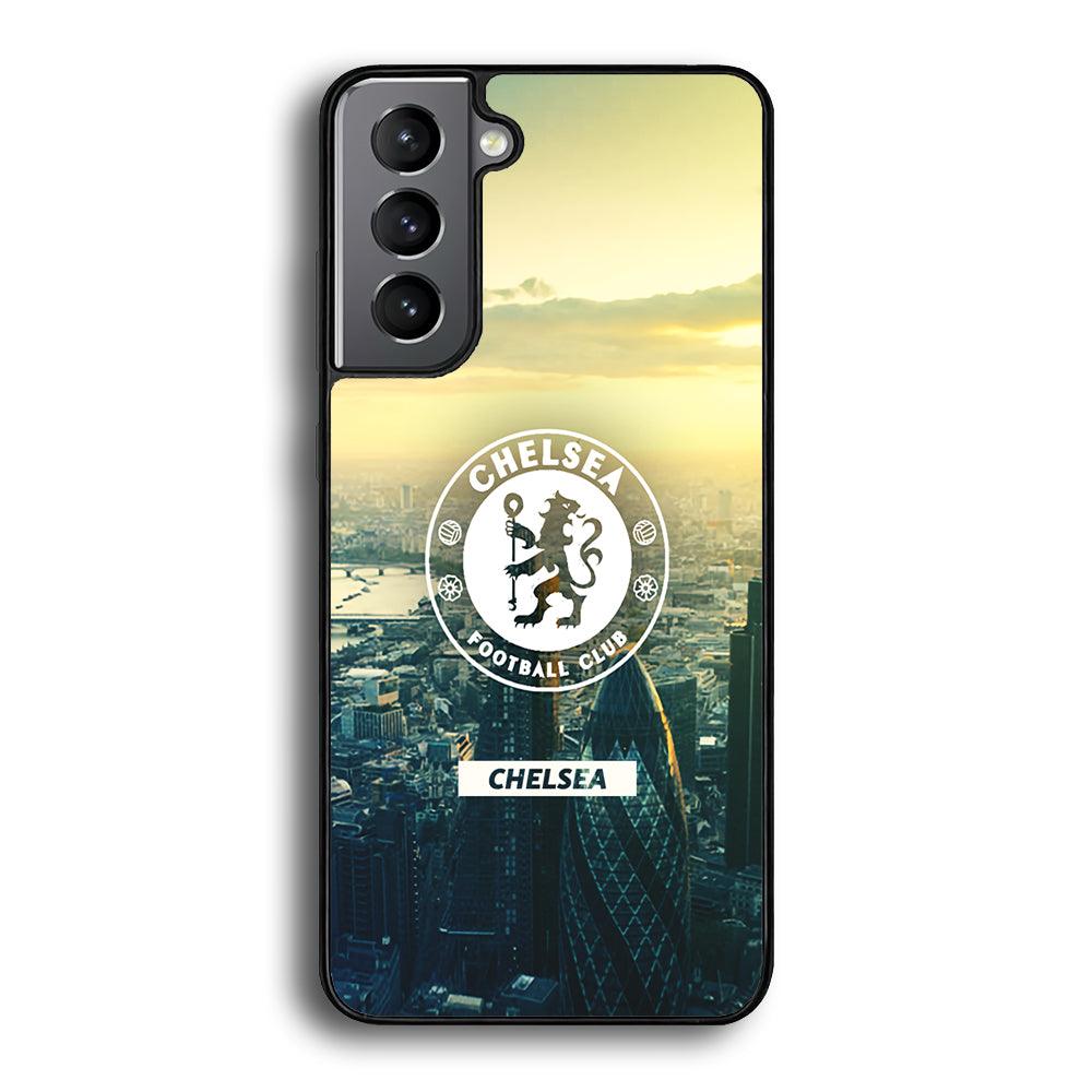 Chelsea Landscape of London Samsung Galaxy S21 Plus Case-Rubber Black (2D Case)-Oxvistore