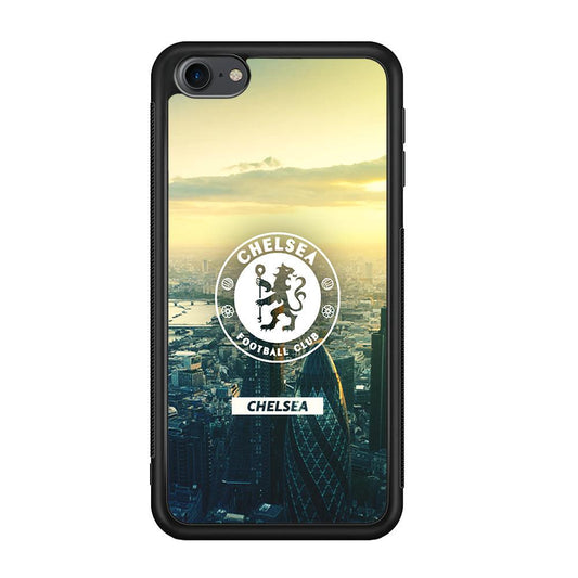 Chelsea Landscape of London iPod Touch 6 Case-Rubber Black (2D Case)-Oxvistore