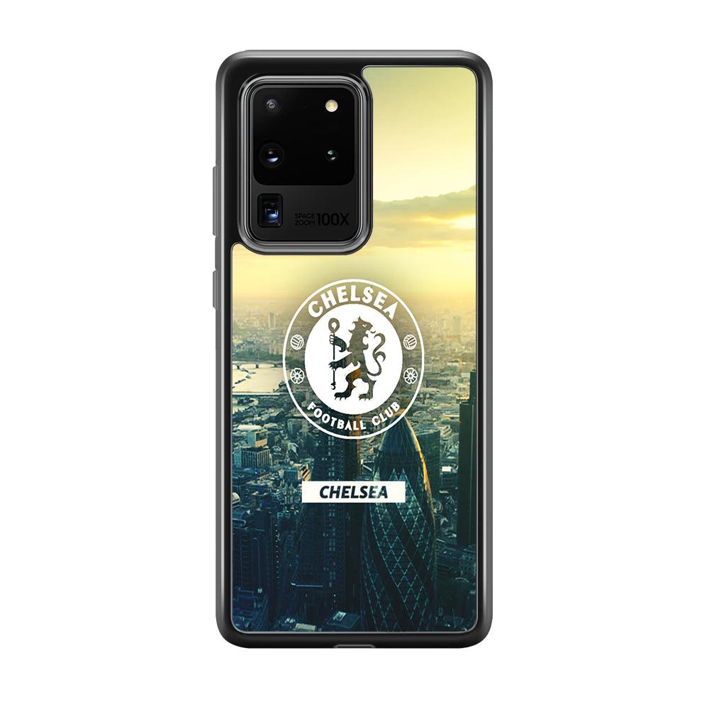 Chelsea Landscape of London Samsung Galaxy S20 Ultra Case-Rubber Black (2D Case)-Oxvistore