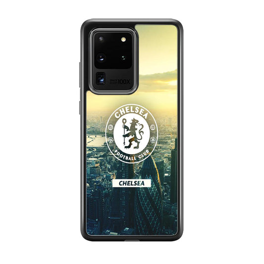 Chelsea Landscape of London Samsung Galaxy S20 Ultra Case-Rubber Black (2D Case)-Oxvistore