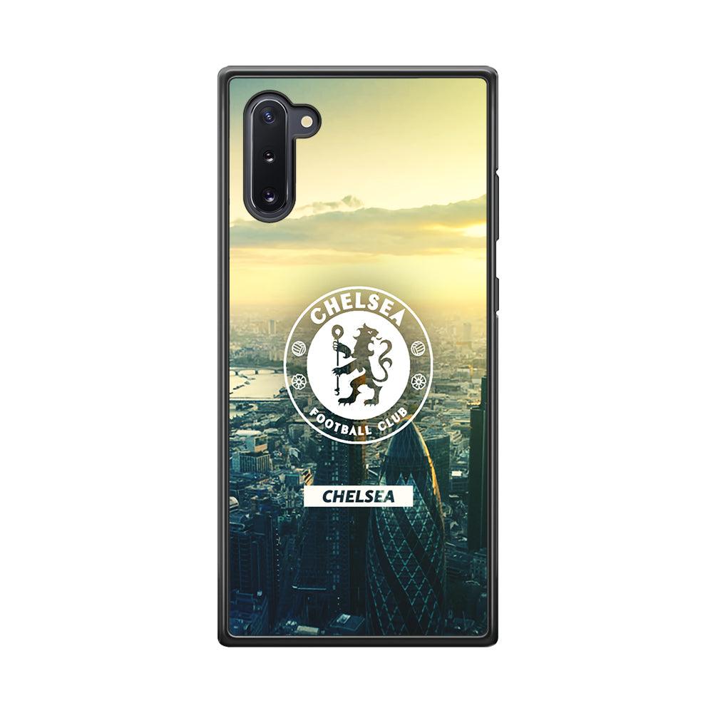 Chelsea Landscape of London Samsung Galaxy Note 10 Case-Rubber Black (2D Case)-Oxvistore