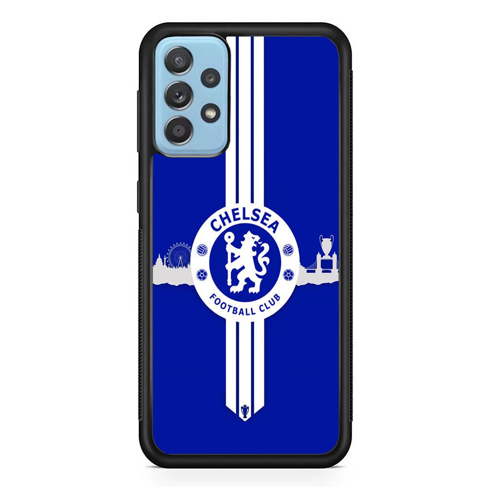Chelsea Pride for The Town Samsung Galaxy A72 Case-Rubber Black (2D Case)-Oxvistore
