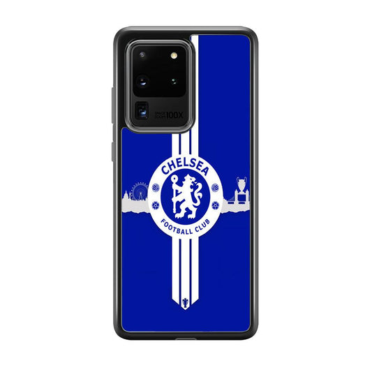 Chelsea Pride for The Town Samsung Galaxy S20 Ultra Case-Rubber Black (2D Case)-Oxvistore