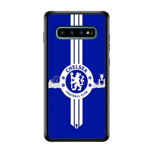 Chelsea Pride for The Town Samsung Galaxy S10 Case-Rubber Black (2D Case)-Oxvistore