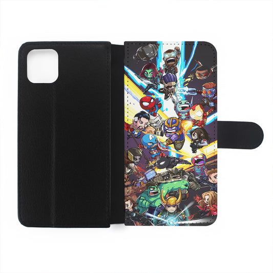 Chibi Avengers Kawaii Flip Wallet Phone Case