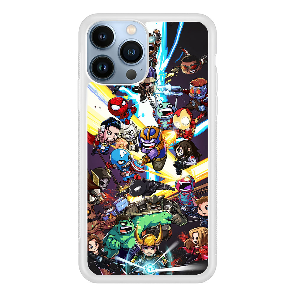 Chibi Avengers Kawaii 2D Rubber Phone Case