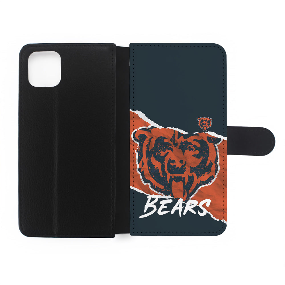 Chicago Bears Logo Flip Wallet Phone Case