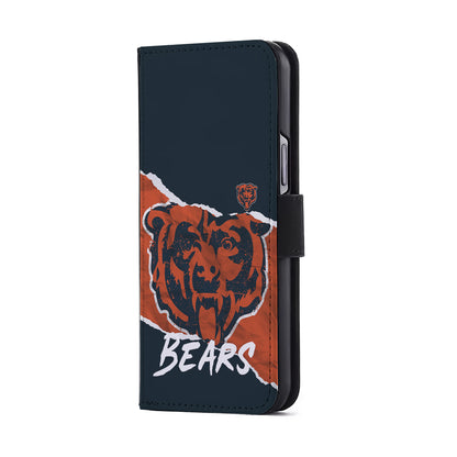 Chicago Bears Logo Flip Wallet Phone Case