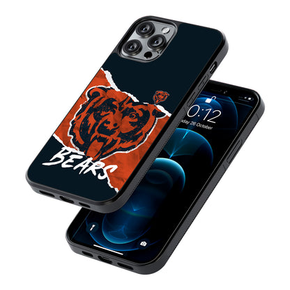 Chicago Bears Logo 2D Rubber Phone Case