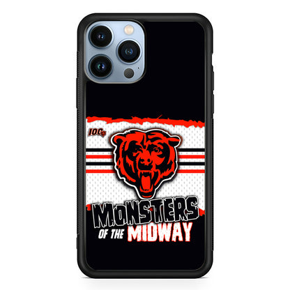 Chicago Bears Monsters Midway 2D Rubber Phone Case