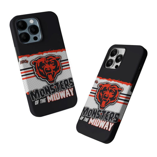 Chicago Bears Monsters Midway 2 in 1 Tough Phone Case-Oxvistore