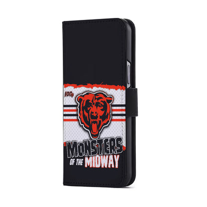 Chicago Bears Monsters Midway Flip Wallet Phone Case