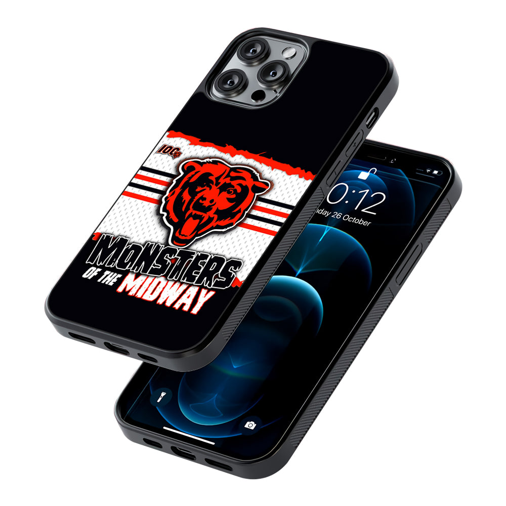 Chicago Bears Monsters Midway 2D Rubber Phone Case