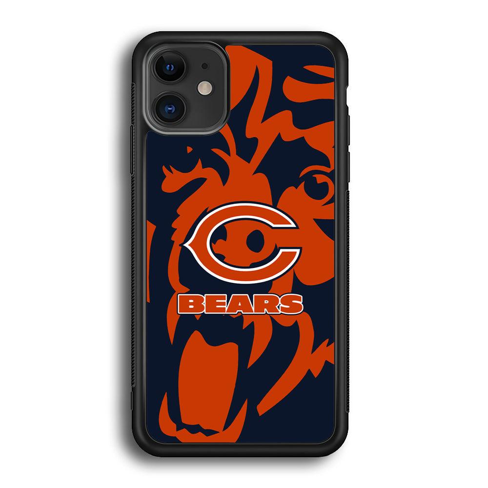 Chicago Bears Scream Silhouette iPhone 12 Case-Oxvistore