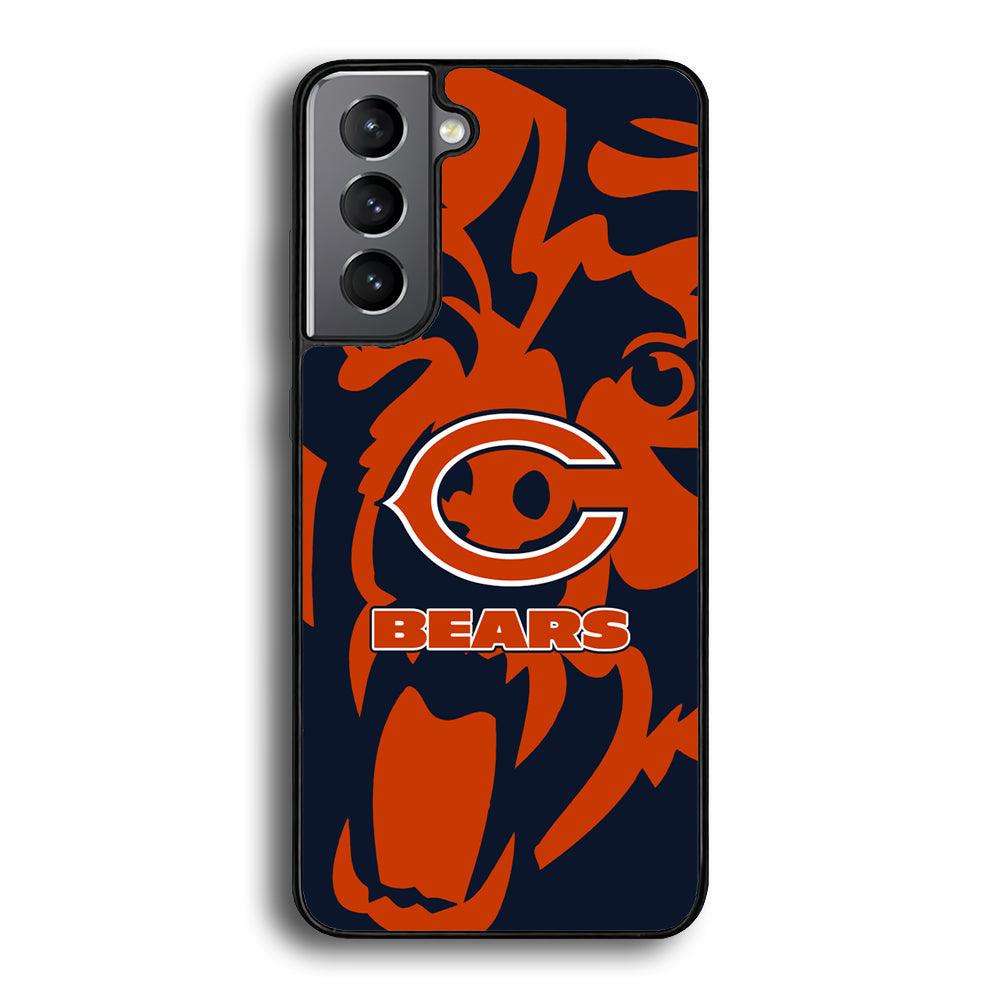 Chicago Bears Scream Silhouette Samsung Galaxy S21 Case-Oxvistore