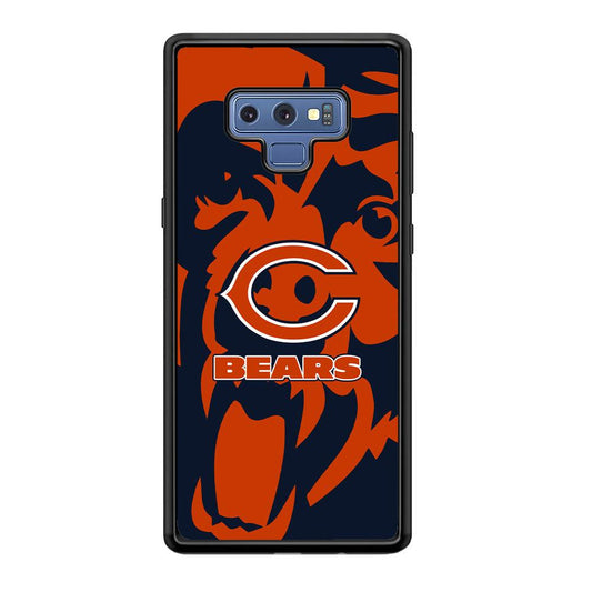 Chicago Bears Scream Silhouette Samsung Galaxy Note 9 Case-Oxvistore