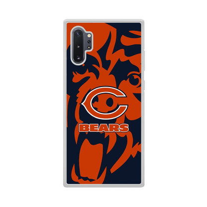 Chicago Bears Scream Silhouette Samsung Galaxy Note 10 Plus Case-Oxvistore