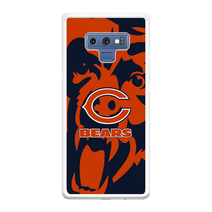 Chicago Bears Scream Silhouette Samsung Galaxy Note 9 Case-Oxvistore