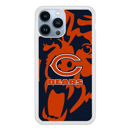 Chicago Bears Scream Silhouette iPhone 14 Pro Max Case-Oxvistore