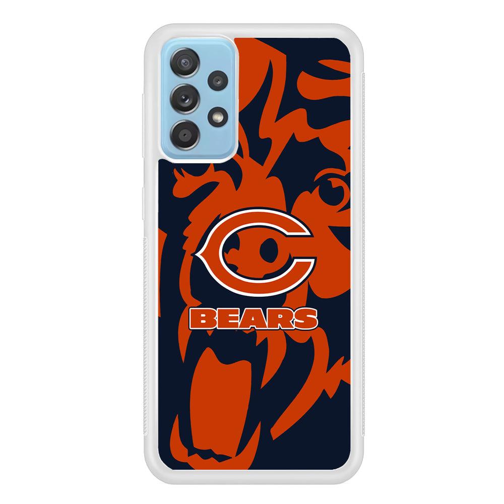 Chicago Bears Scream Silhouette Samsung Galaxy A52 Case-Oxvistore