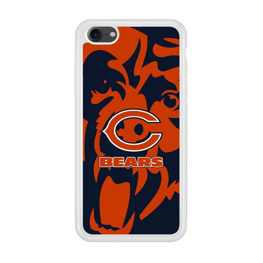 Chicago Bears Scream Silhouette iPhone 8 Case-Oxvistore