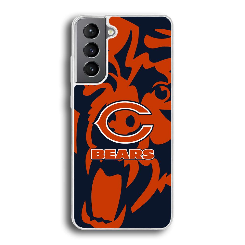 Chicago Bears Scream Silhouette Samsung Galaxy S21 Plus Case-Oxvistore