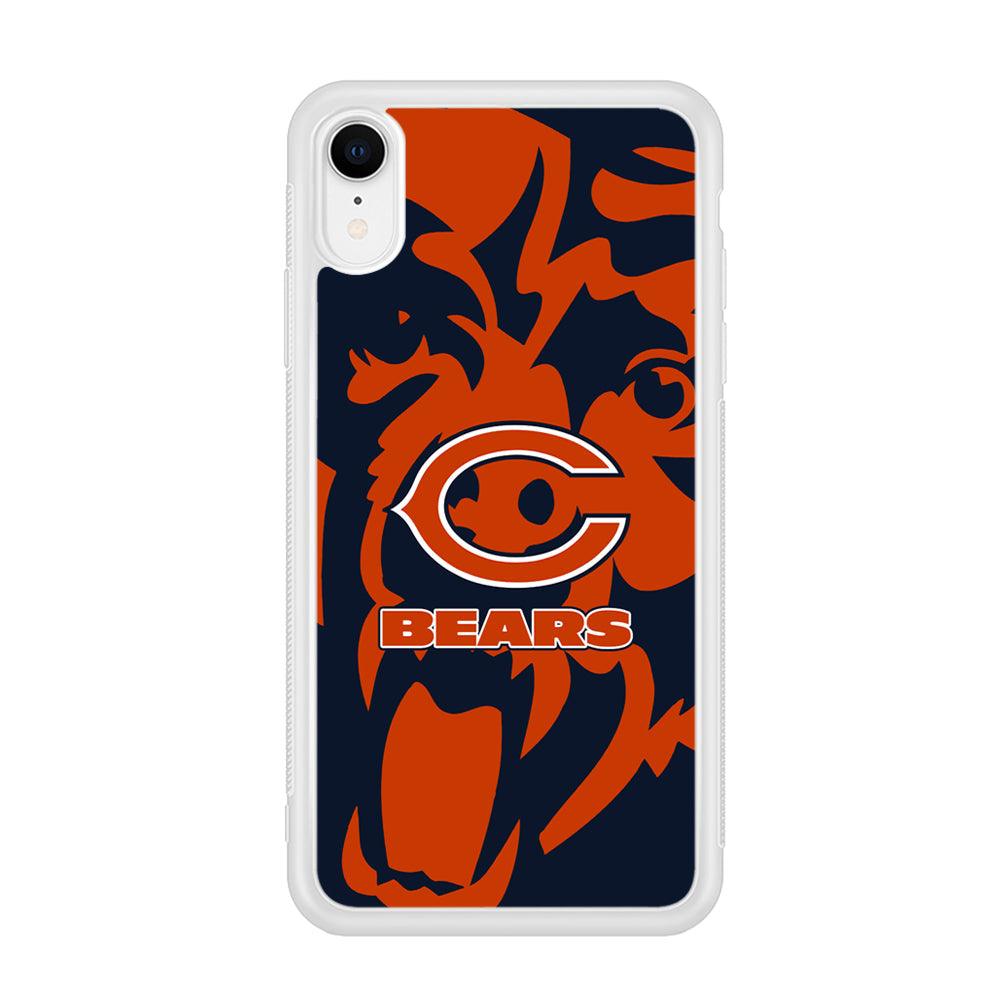 Chicago Bears Scream Silhouette iPhone XR Case-Oxvistore