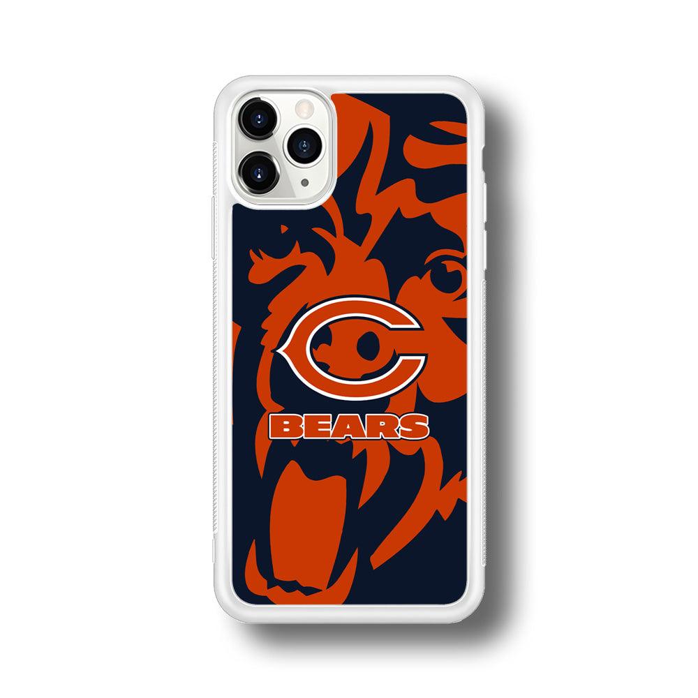 Chicago Bears Scream Silhouette iPhone 11 Pro Case-Oxvistore