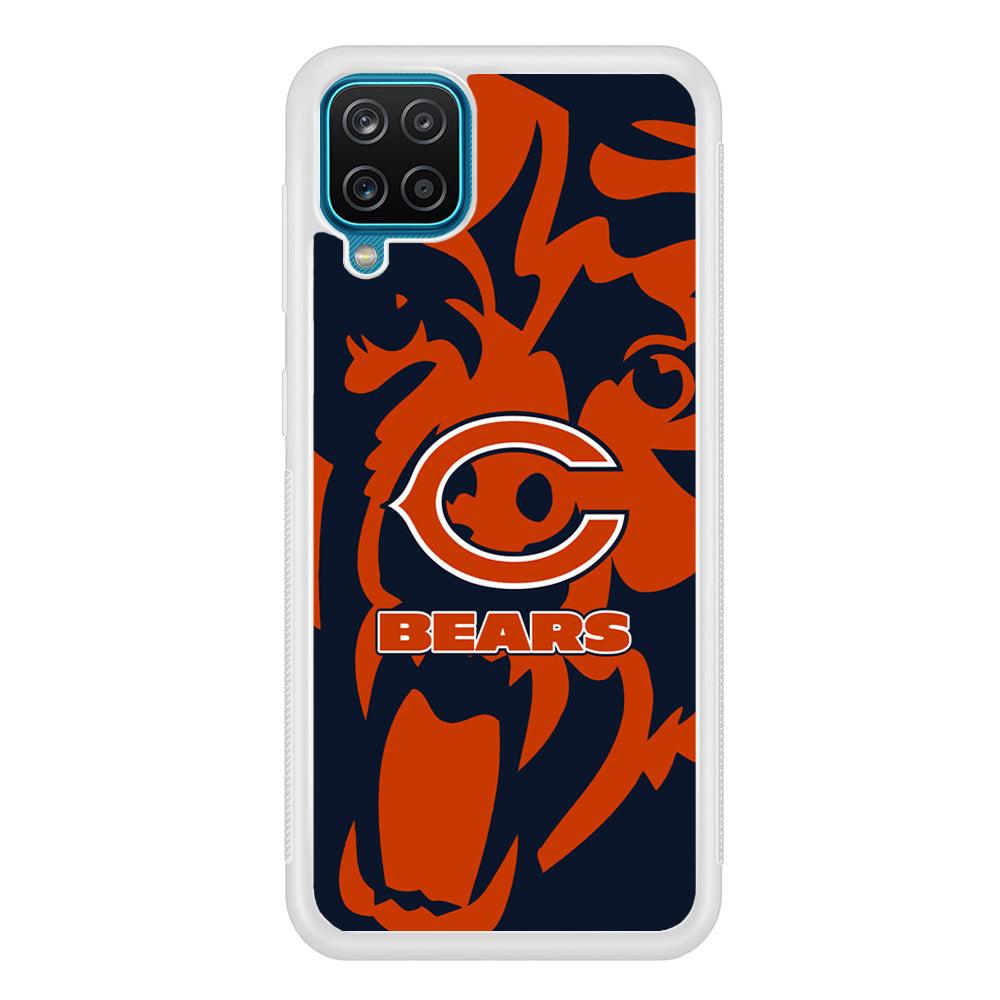 Chicago Bears Scream Silhouette Samsung Galaxy A12 Case-Oxvistore