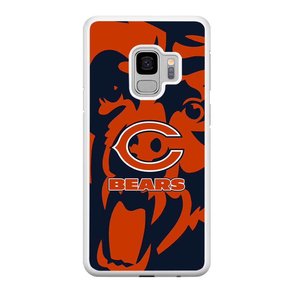 Chicago Bears Scream Silhouette Samsung Galaxy S9 Case-Oxvistore