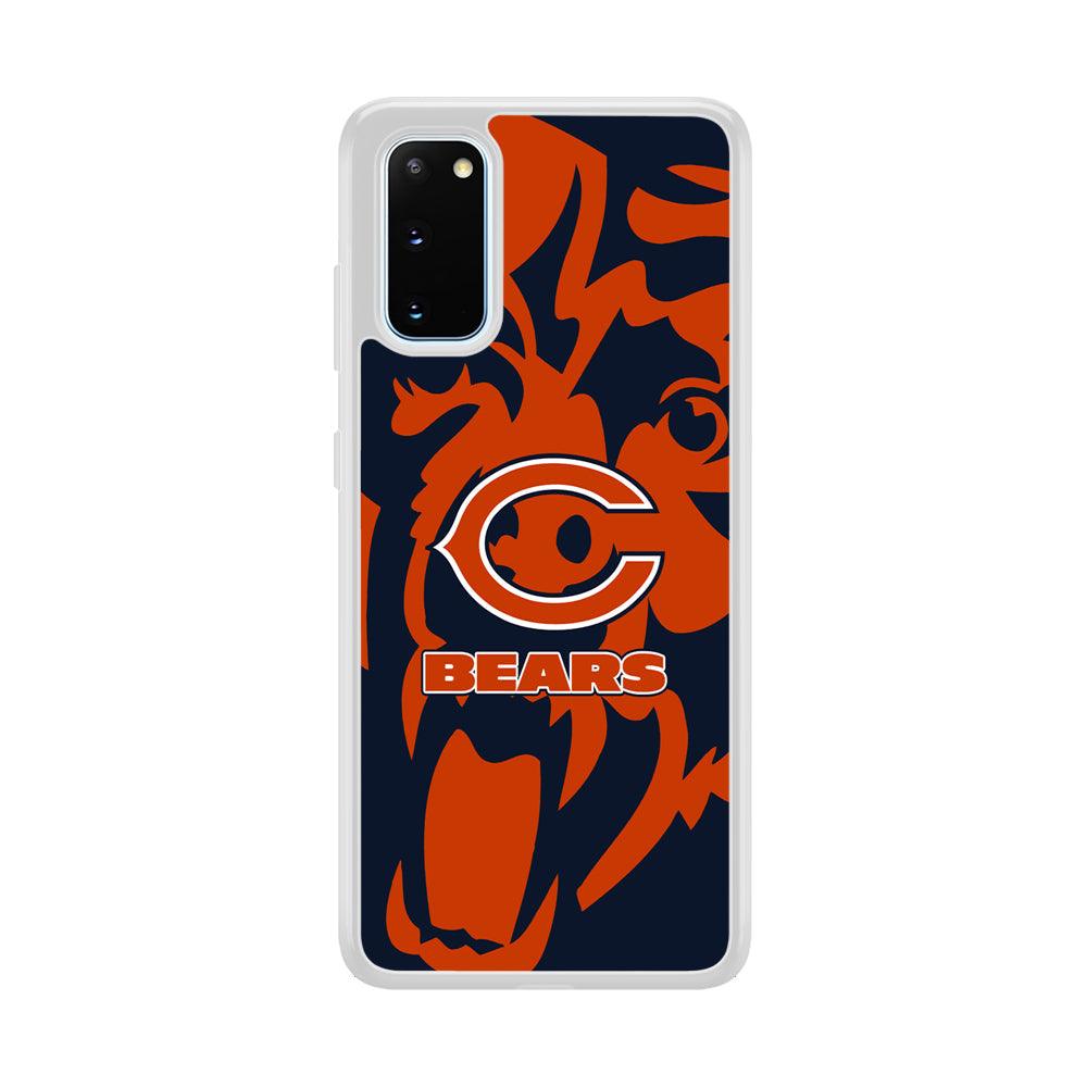 Chicago Bears Scream Silhouette Samsung Galaxy S20 Case-Oxvistore