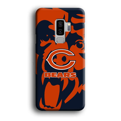 Chicago Bears Scream Silhouette Samsung Galaxy S9 Plus Case-Oxvistore