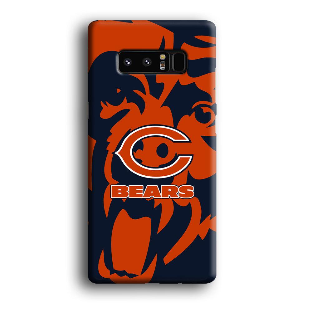 Chicago Bears Scream Silhouette Samsung Galaxy Note 8 Case-Oxvistore