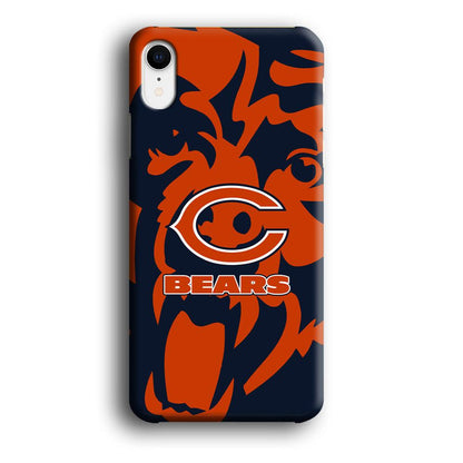 Chicago Bears Scream Silhouette iPhone XR Case-Oxvistore