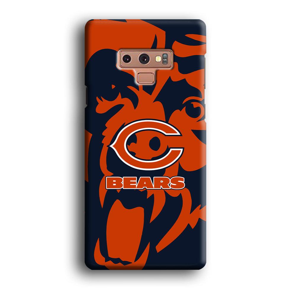 Chicago Bears Scream Silhouette Samsung Galaxy Note 9 Case-Oxvistore